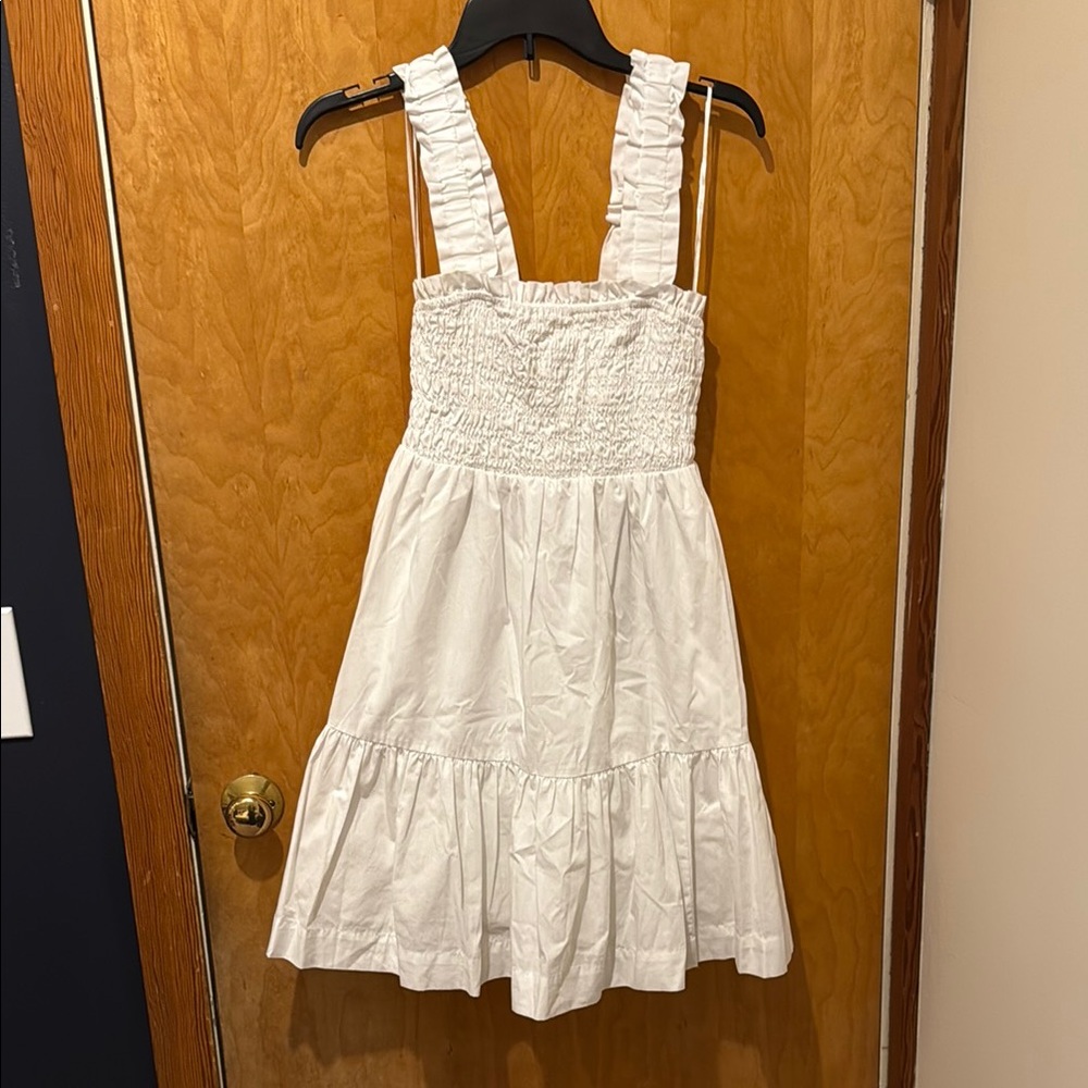 COPY - Abercrombie White Sleeveless Ruffled Dress
